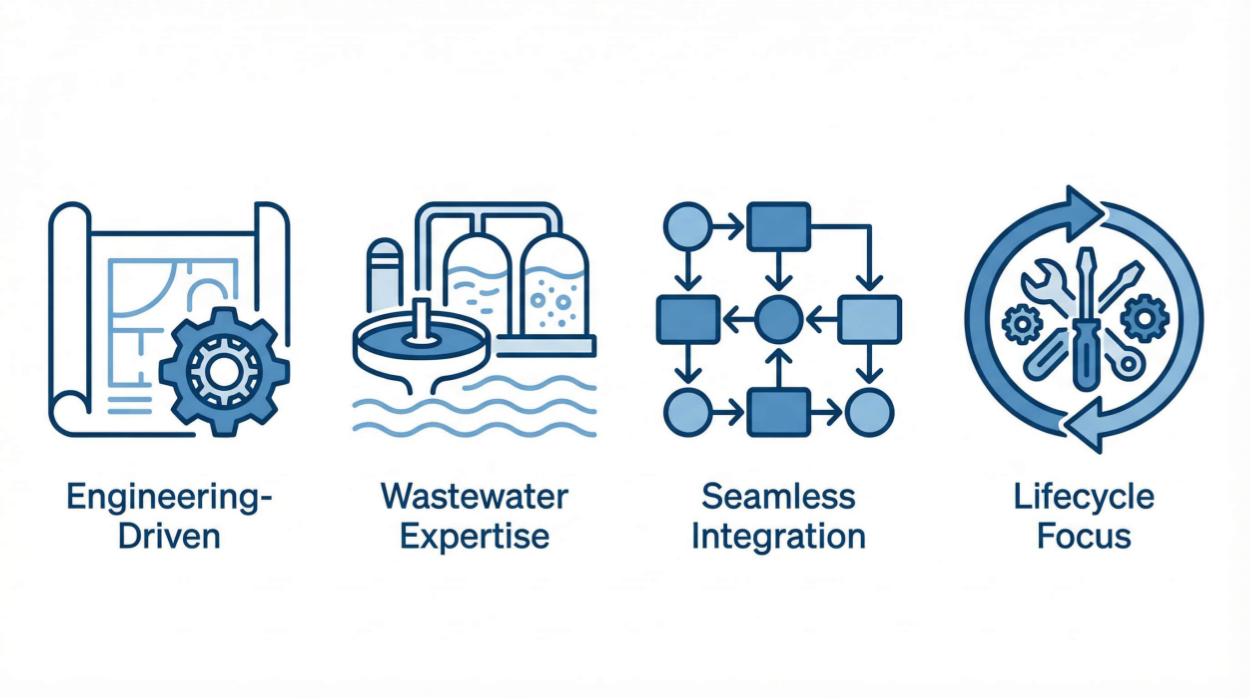 Water treatment engineering design service key strengths