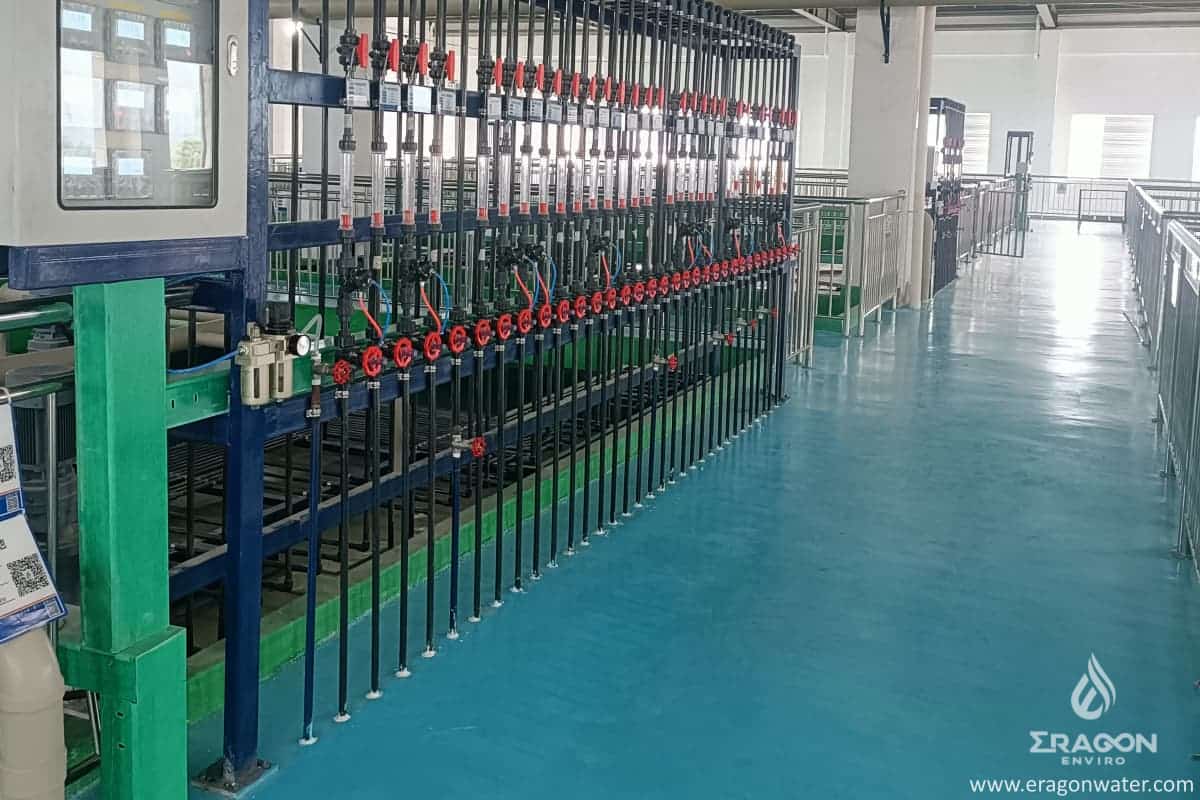 Quincaillerie de salle de bain, galvanoplastie, traitement des eaux usées